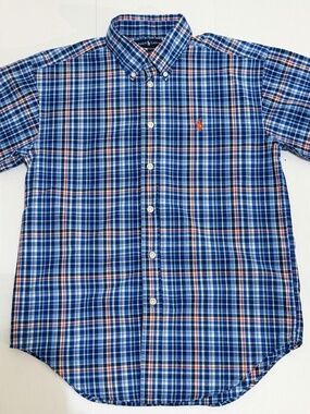 Polo Ralph Lauren short-sleeve button-down shirt. Boys size M (12/14)